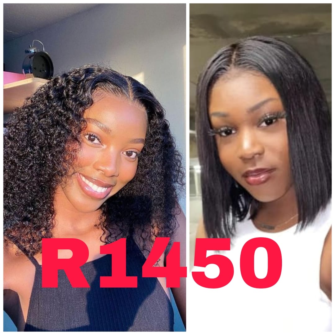 sale COMBO 2 WIGS 4X4 closure straight & curl bob – GoodHair