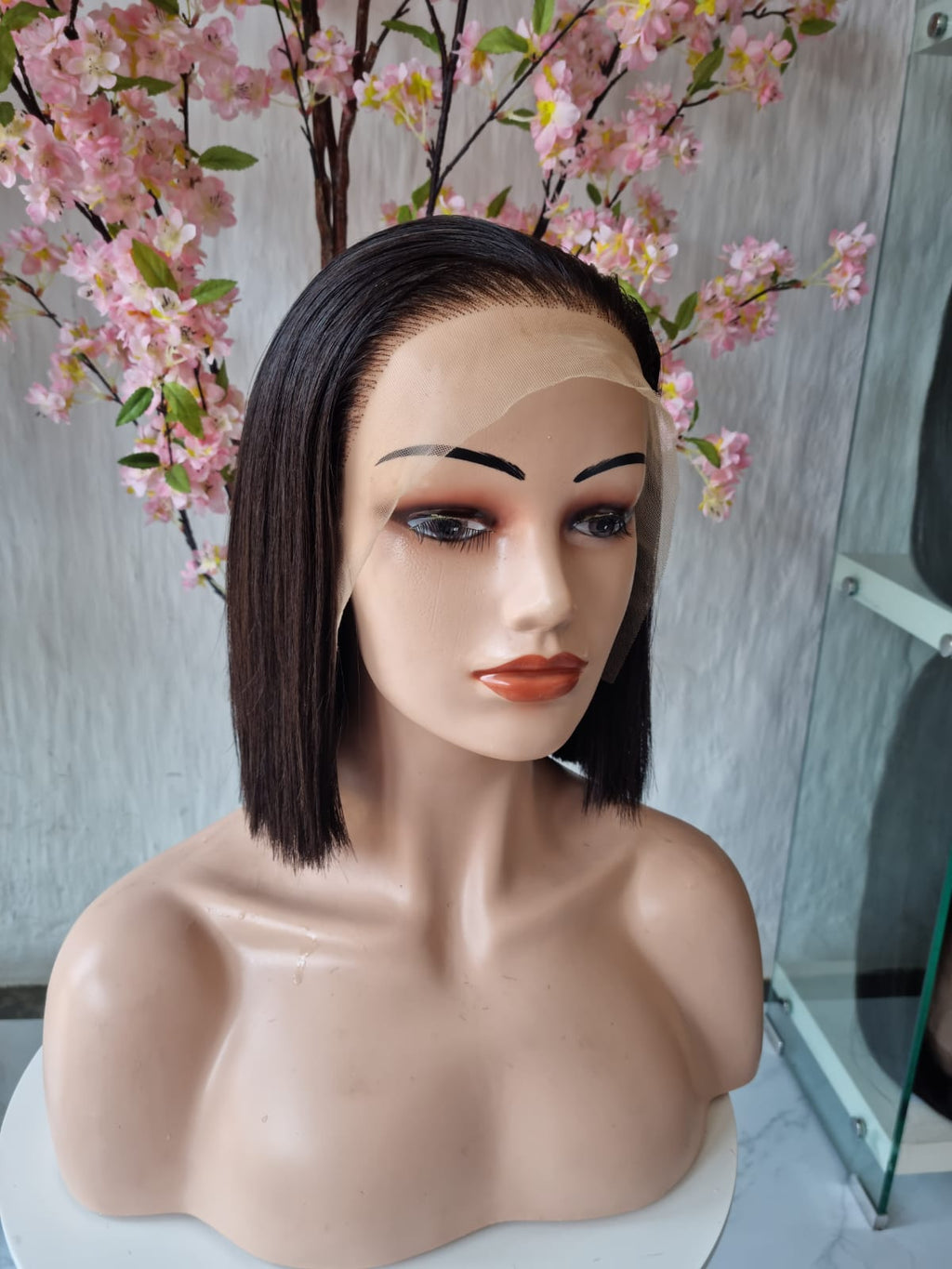 DOUBLE DRAWN 10" FRONTAL GLUELESS WIG