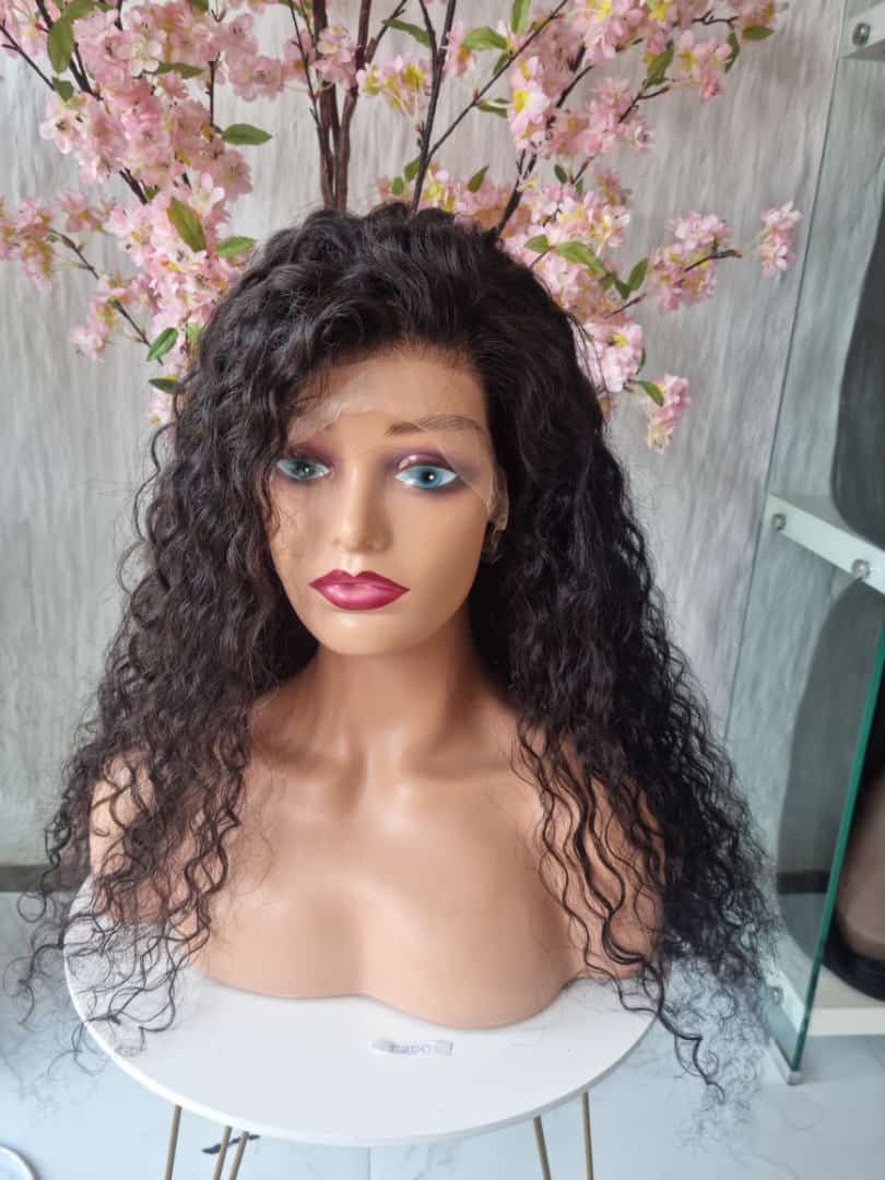 MALAYSIAN WATER CURL 30" FRONTAL GLUELESS WIG