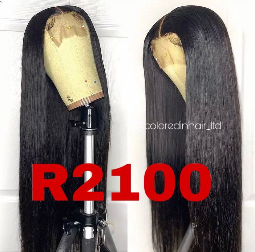 22" STRAIGHT PERUVIAN GLUELESS WIG